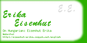 erika eisenhut business card